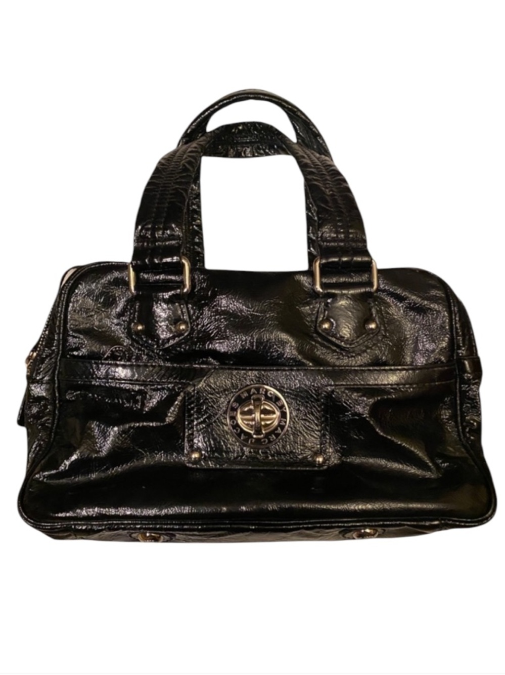 MARC BY MARC JACOBS JET SET Black Patent Bag Lined ⭐️⭐️⭐️⭐️⭐️